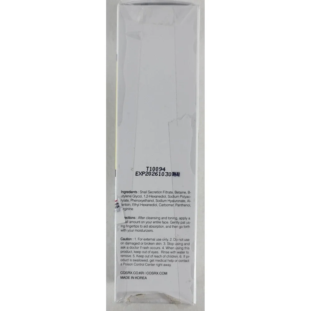 COSRX Advanced Snail 96 Mucin Power Essence 100ml/3.38floz, Exp 10/2026, Sealed